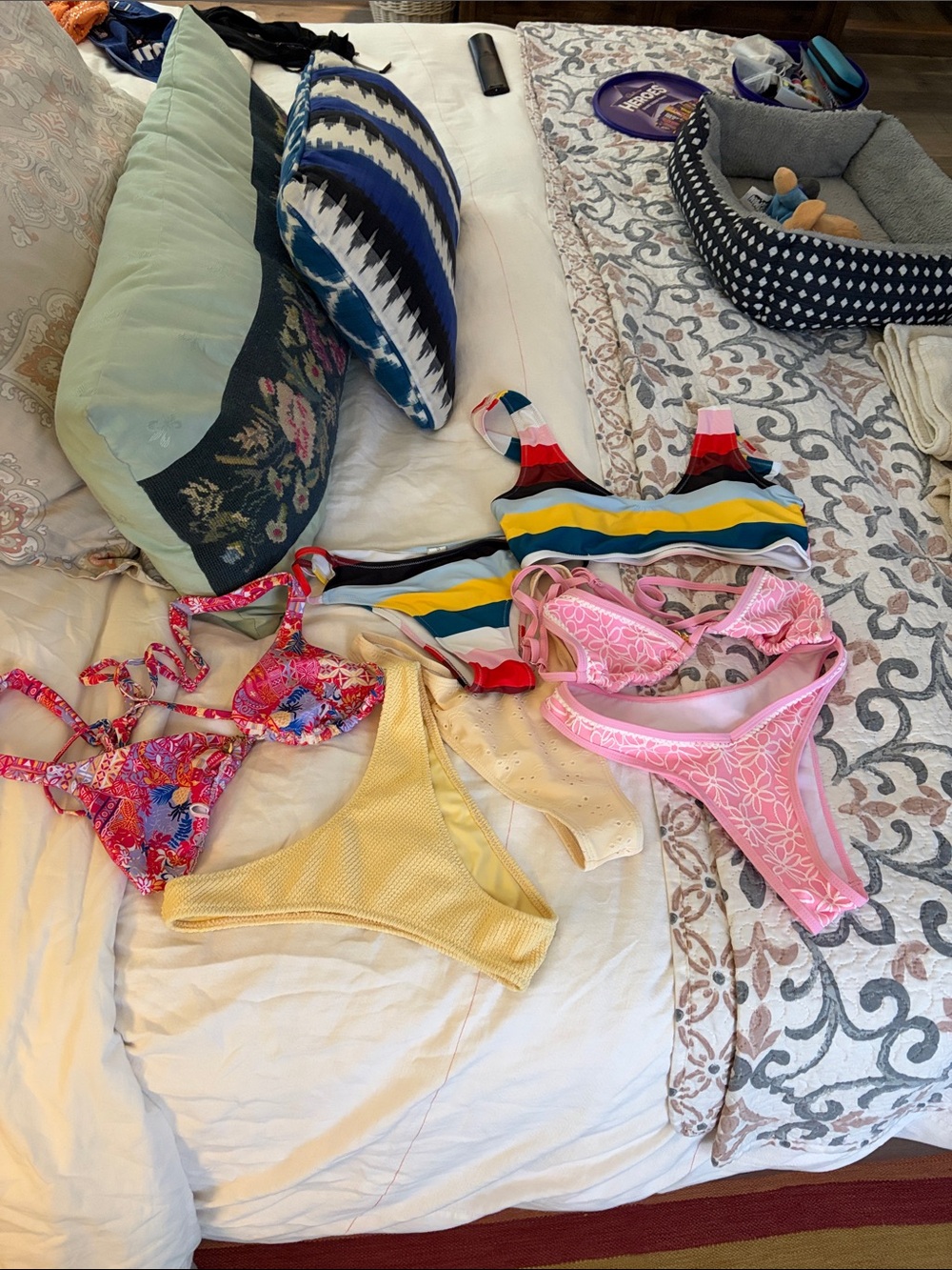 PacSun Swim Eco Pale Yellow Bikini Top - Small
